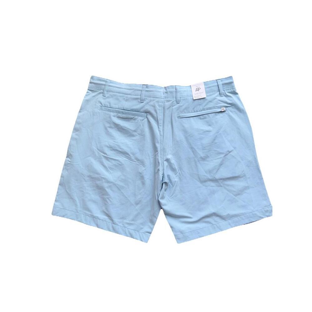 NWT Across The Pond Men's Light Blue Flat Front Tech Chino Shorts sz 36 - Picture 5 of 5